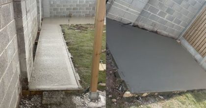 Concrete Cork Back Garden