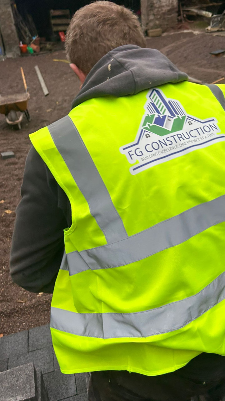 FG Paving Cork Patio Worker